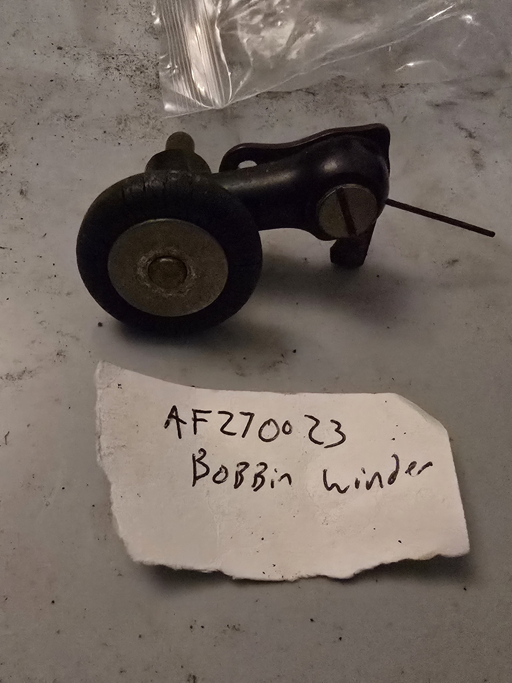 Vintage Singer  Black Bobbin Winder - Unbranded